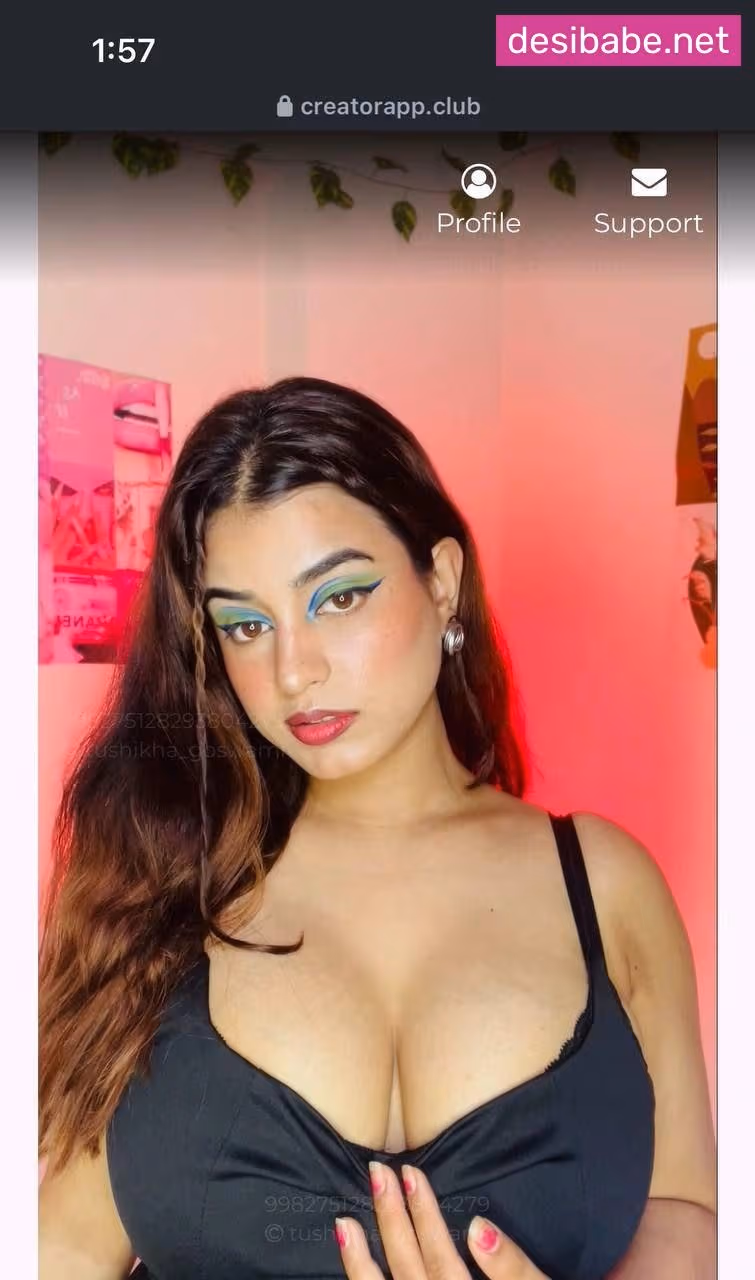 Image of Sexy Insta Influencer Tushikha Goswami Leaked Private App Showing Big Boobs Nude Pics