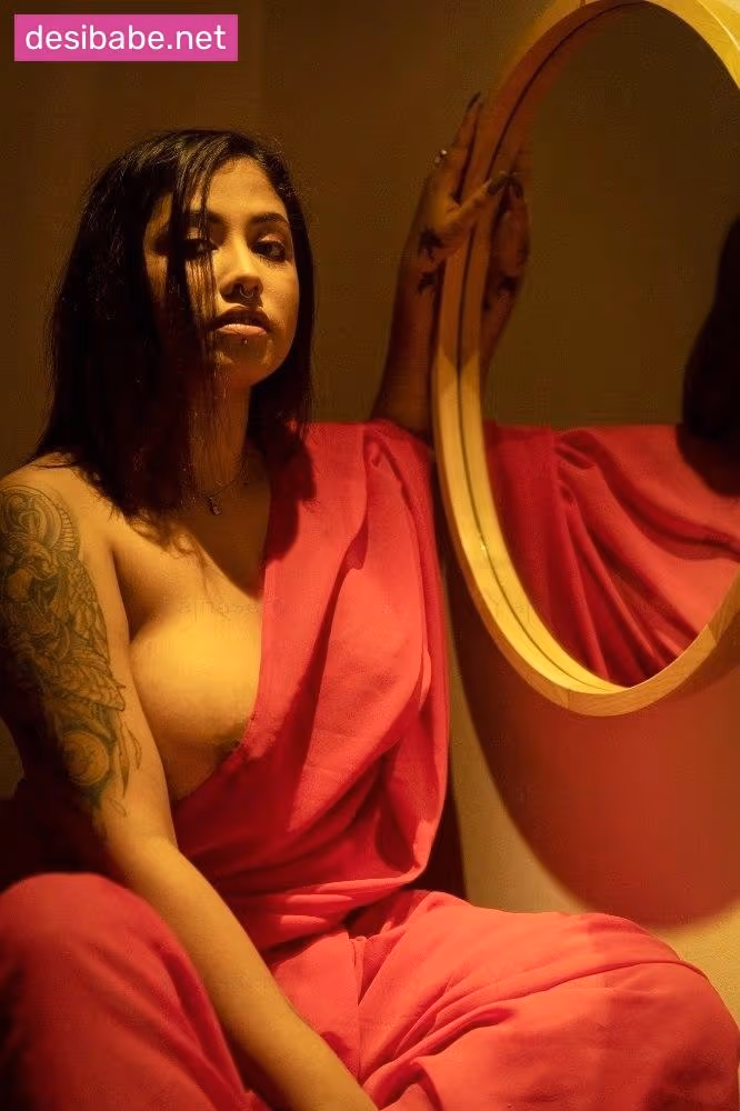 Image of Yajna Seni Leaked Saree Photoshoot Boobs And Nude Ass Exposed