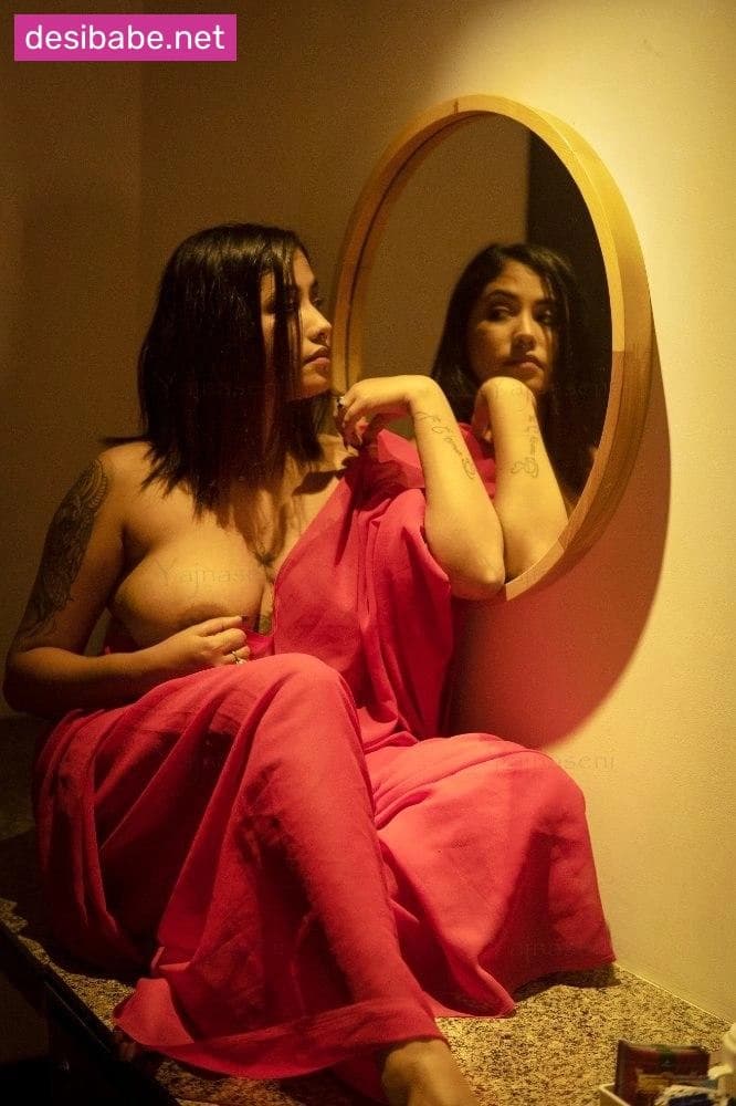 Image of Yajna Seni Leaked Saree Photoshoot Boobs And Nude Ass Exposed